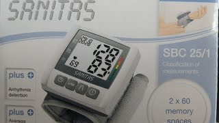 Blood pressure monitor Sanitas SBC 251 [upl. by Arden]