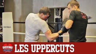 LES UPPERCUTS EN BOXE ANGLAISE  UPPERCUTS AVANT amp ARRIERE AU VISAGE COURS N°3 [upl. by Krid950]