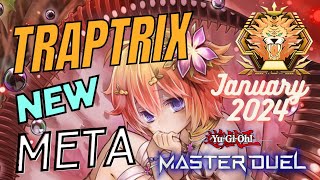 TRAPTRIX MASTER RANK NEW META YUGIOH MASTER DUEL [upl. by Aenyl601]