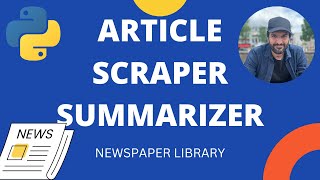 Article scraper  Keyword Extractor  Summarizer [upl. by Marylou]