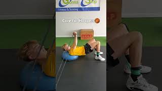 Core Band Resisted Iso Pallof hold wGlute Bridge ngsfitness100 [upl. by Erikson]