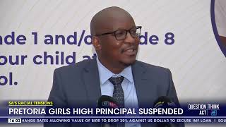 Pretoria Girls High principal suspended [upl. by Darell]