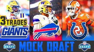 2024 NFL Mock Draft with Trades  NFL Mock Draft post Stefon Diggs Trade [upl. by Derr]