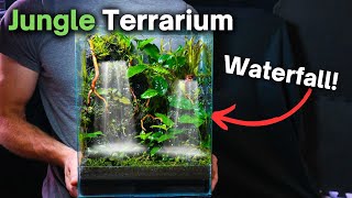 How To Make a Jungle Terrarium With a Flowing Waterfall Step by Step Guide [upl. by Strader]