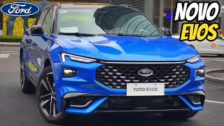 NOVO FORD EVOS 2022 SUV CUPÊ ESPORTIVO DE 240 CV CHEGA PARA SUBSTITUIR O FUSION  TOP CARROS [upl. by Rozelle]