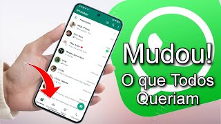 😱 Finalmente Mudou ✅ Whatsapp com Nova Interface  Ficou Top Demais  Bora Conferir [upl. by Inanuah300]