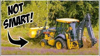 What NOT To Do in a Backhoe  Tractor Loader Backhoe Operator Training [upl. by Osbourn]