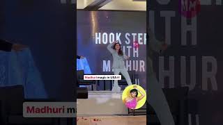 Madhuri Dixit performs iconic hook steps from her evergreen Ek Do Teen song at US tour [upl. by Ailaza380]