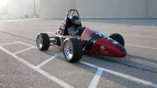 Bradley University Motorsports  2009 FSAE vehicle launch [upl. by Oicaro]