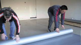 How to Install Garage Flooring Rolls [upl. by Averat]