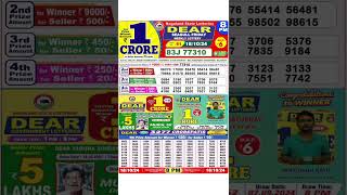 DEAR LOTTERY SAMBAD MORNING 8PM RESULT TODAY LIVE DRAW ON 18102024 NAGALAND [upl. by Teerprah802]