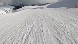 Courchevel morning skiing under the Vizelle gondolas in Feb 2024 [upl. by Finkelstein]