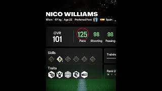 Nico Williams ⚡️💀viralvideoeasportsfcmobilefootballplayerfootballshortsforyoutrending [upl. by Waneta]