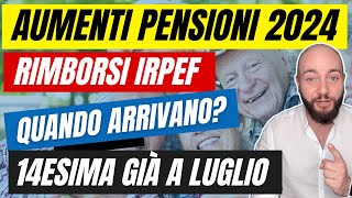 AUMENTO PENSIONI 2024 quattordicesima e rimborsi 730 [upl. by Komara]