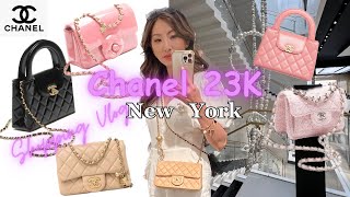 Chanel 23K Fall Winter 2023 Collection First Day Launch in Store I Chanel Kelly Bag NYC Shopping [upl. by Sirod]