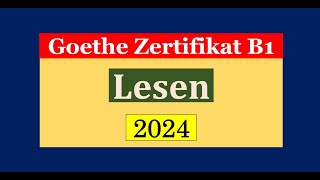 Goethe Zertifikat B1 Lesen Modelltest mit Antworten am Ende  Vid  219 [upl. by Shaia]