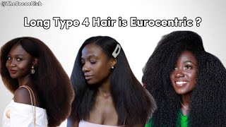 Long Natural Hair is Eurocentric   Black Women Beauty Standards [upl. by Ramalahs]