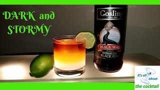 Dark and Stormy its all about the cocktail  Goslings black seal rum3 ingredient cocktails [upl. by Ainelec421]