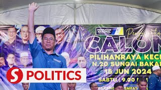 Sg Bakap polls Abidin Ismail named as Perikatan candidate [upl. by Swinton]