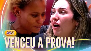 ALINE WIRLEY DESISTE E AMANDA VENCE PROVA DA FINALISTA  BBB 23 [upl. by Ahtrim]