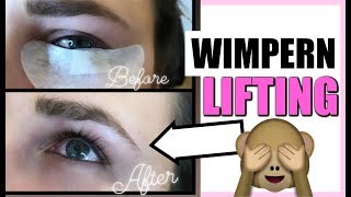 WIMPERNLIFTING I WAS LOREAL MIR SCHICKT [upl. by Htbazile]