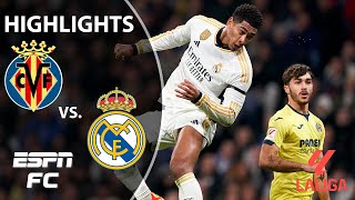 🚨 BELLINGHAMS UNREAL 🚨 Villarreal vs Real Madrid  LALIGA Highlights  ESPN FC [upl. by Asimaj]