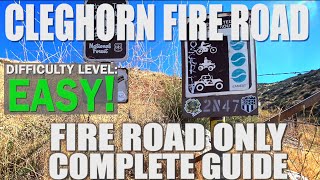 Cleghorn Fire Road Trail  FULL REVIEW  Fireroad only no offshoots [upl. by Aicilyt]