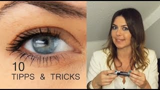 Lange und dichte Wimpern 10 Tipps und Tricks [upl. by Repooc480]