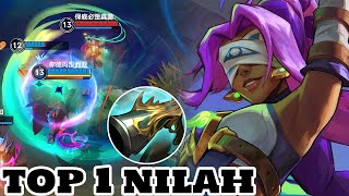 Wild rift Nilah  top 1 nilah gameplay rank [upl. by Aidroc]