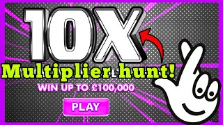 10X Multiplier HUNT  Online Scratch Cards  Bierans Cards [upl. by Nylsaj972]