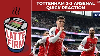 Tottenham 23 Arsenal  Quick Reaction LIVE [upl. by Nnaassilem]