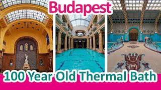 Gellert Thermal Bath  A Unique bath experience  Budapest Hungary [upl. by Annawoj]