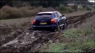 Porsche Cayenne Turbo S MUD BOGGING [upl. by Nyliahs]