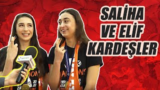 ECZACIBAŞI DYNAVITİN KARDEŞ OYUNCULARI SALİHA VE ELİF ŞAHİN [upl. by Notgnirrab]