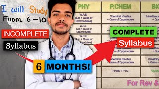 6 Month Planner🔥 To COMPLETE Your NEET 2024 Syllabus 🤝Till DECEMBER‼️ [upl. by Belmonte]