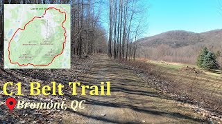 C1 Belt Trail Ceinture de Randonnée  Bromont QC  Virtual Run [upl. by Arly]