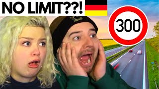 WHY GERMANYS AUTOBAHN HAS NO SPEED LIMIT  American Couple Reaction [upl. by Phippen445]