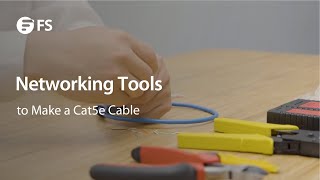 How to Use Networking Tools to Make a Cat5e Cable  FS [upl. by Mildred]