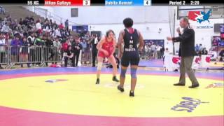 WM 55 KG  Jillian Gallays vs Babita Kumari [upl. by Airretnahs972]