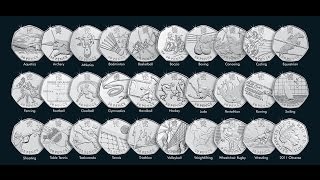 All the Olympic 50p coinsin 30 seconds [upl. by Elisha]