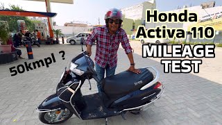 Honda Activa 110cc New Model 2024 Mileage Test Detailed Review [upl. by Damian954]