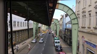 Fahreraussicht Wuppertaler Schwebebahn von Vohwinkel nach Oberbarmen [upl. by Calvina]