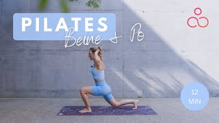 12 Min PILATES für Beine und Po  Pilates inspired Legs and Glutes Workout [upl. by Ahsikit]