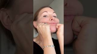 Sagging droopy cheeks and jawl facial exercise massage [upl. by Gnim]