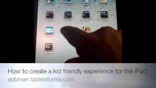 How to make the iPad Kid Friendly with parental controls [upl. by Adnohryt]