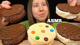 ASMR ICE CREAM SANDWICHES MUKBANG No Talking Eating Sounds [upl. by Naig]