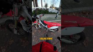 He Built A DIY Electric CRF450 😱 electric bike [upl. by Hsitirb]