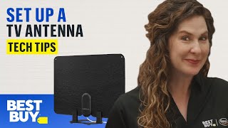 Setting Up a TV Antenna  Tech Tips from Best Buy [upl. by Nnylirej]