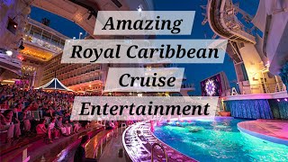 Cruise entertainment on Royal Caribbean Aqua Show and Closing Ceremony cruiseship oasisoftheseas [upl. by Aicemed]