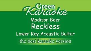 Madison Beer  Reckless Male Karaoke Acoustic Version [upl. by Bradwell]